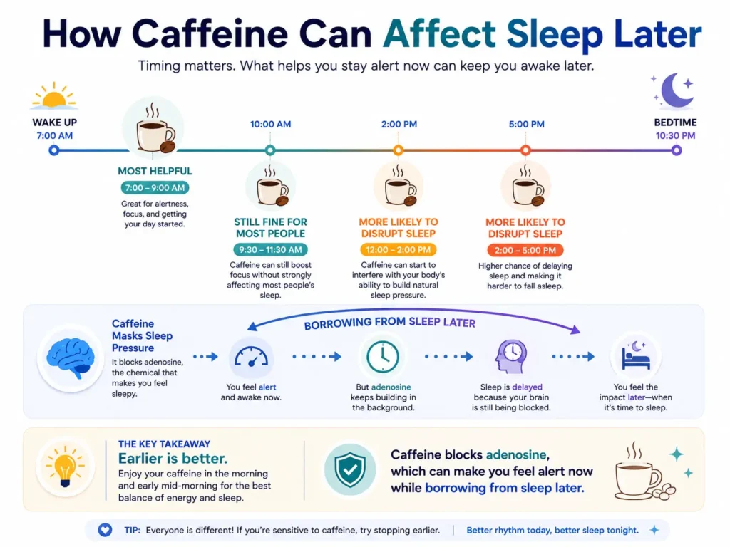 Caffeine Timeline Graphic